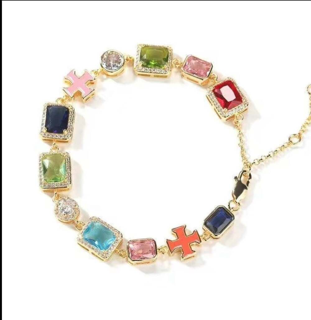 Colorful gemstone bracelet 7inch
